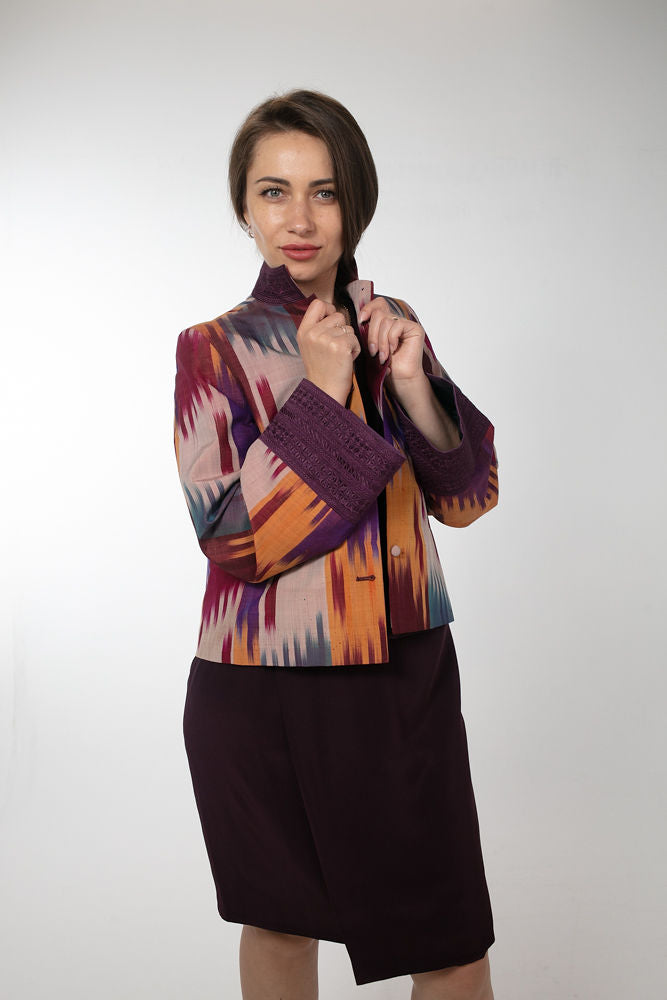 Uzbek Silk Ikat Jacket