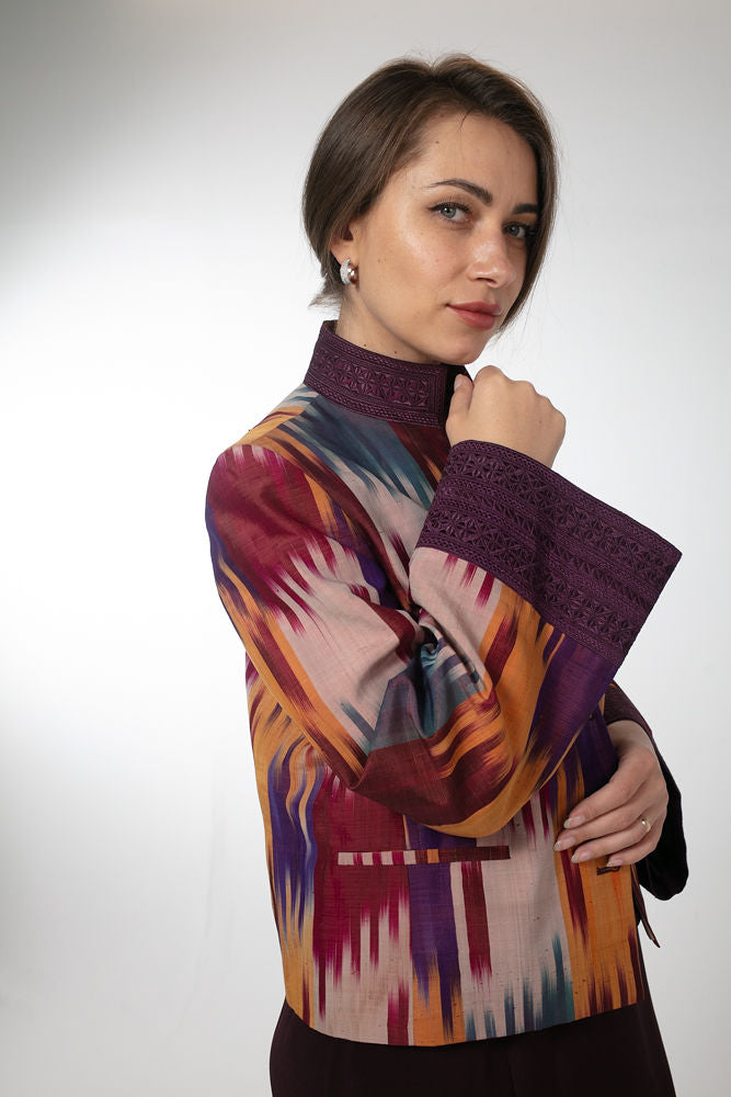 Uzbek Silk Ikat Jacket